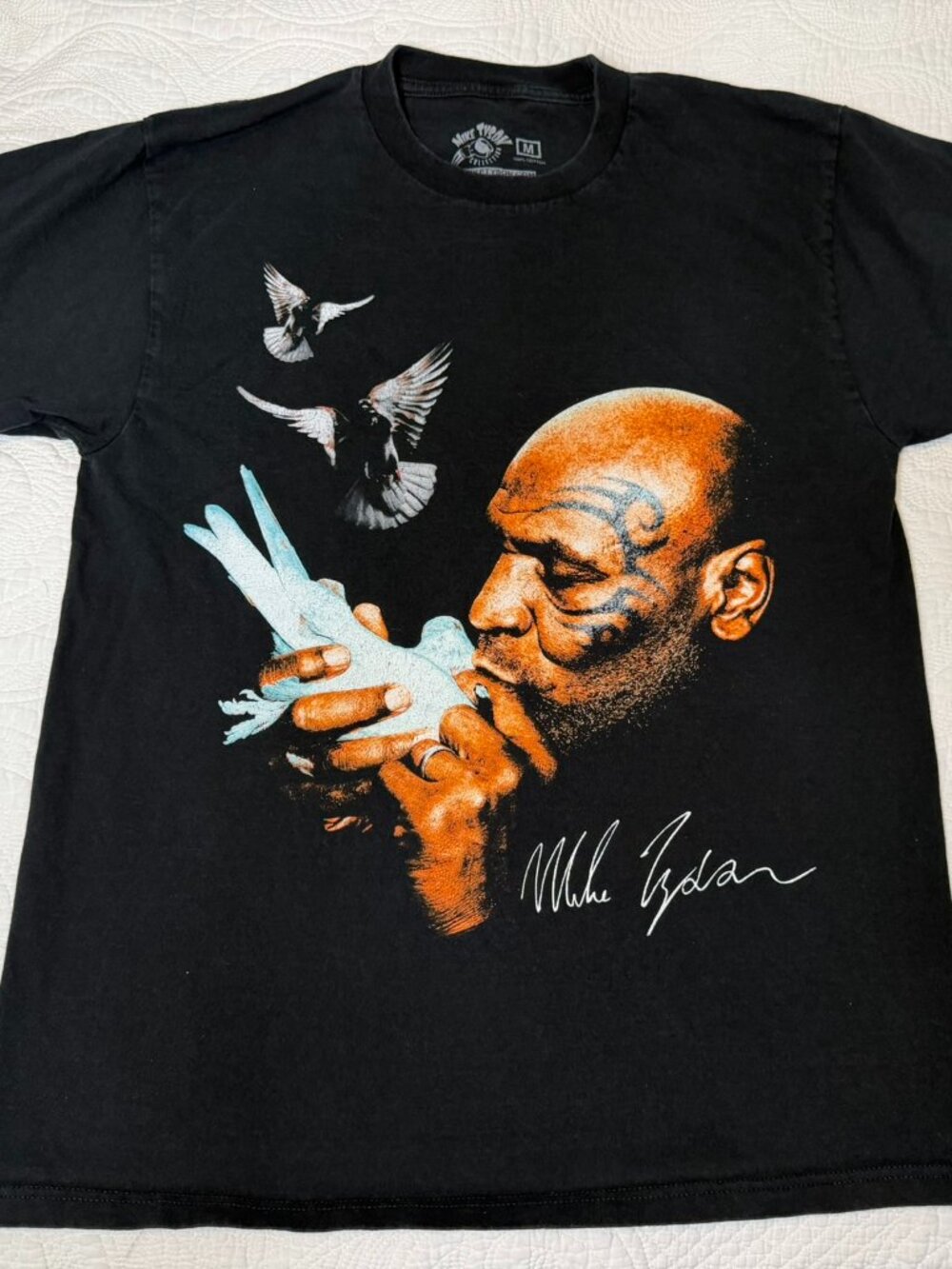 Mike Tyson Collection Tee - Dove Graphic Black M